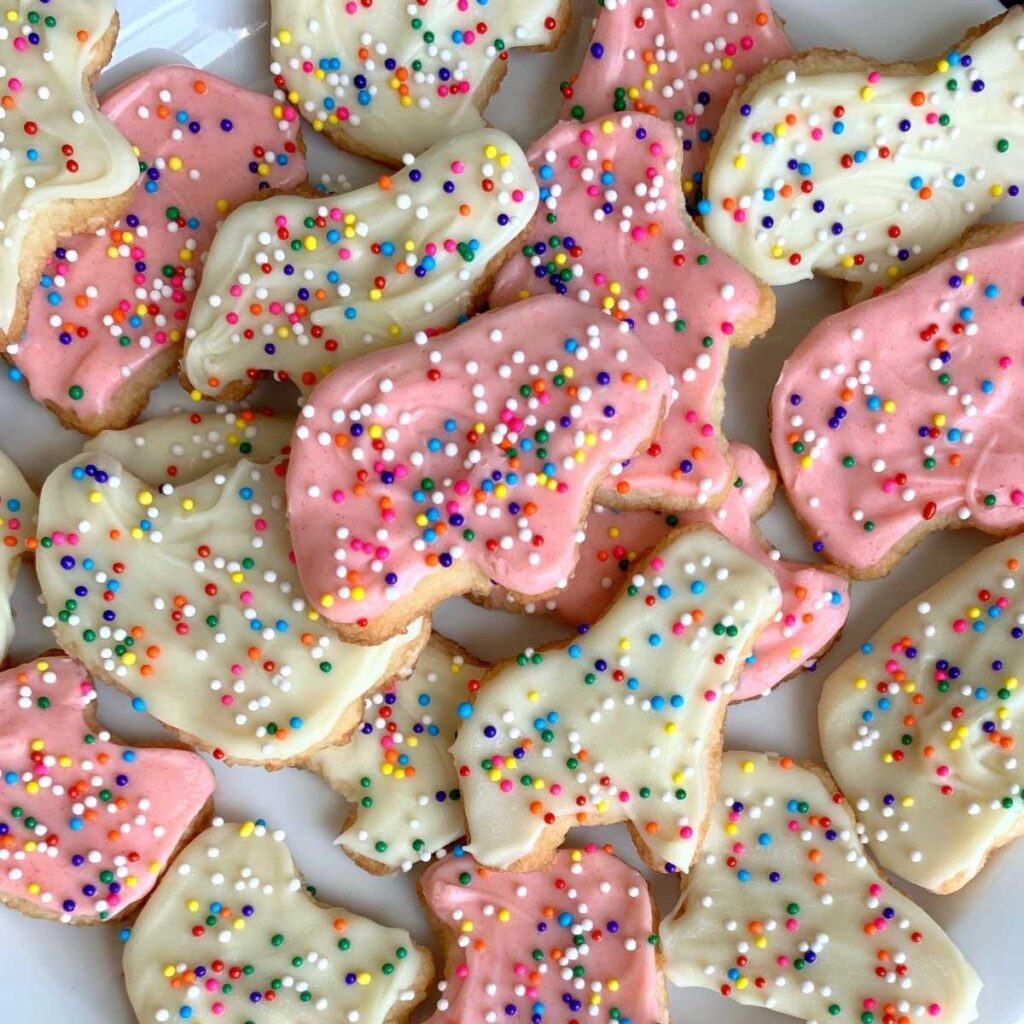 keto frosted animal cookies