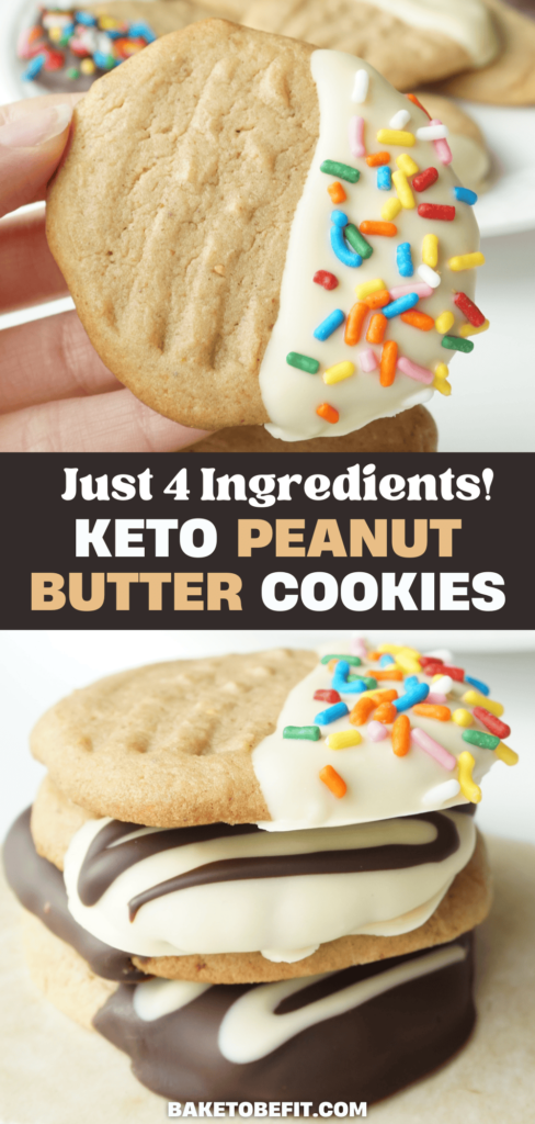 Keto Peanut Butter Cookies with only 4 Ingredients