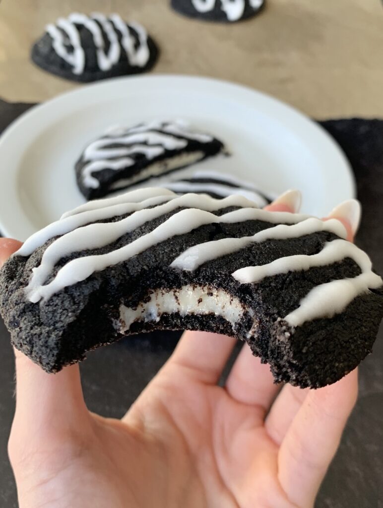 keto cookie with a bite taken out