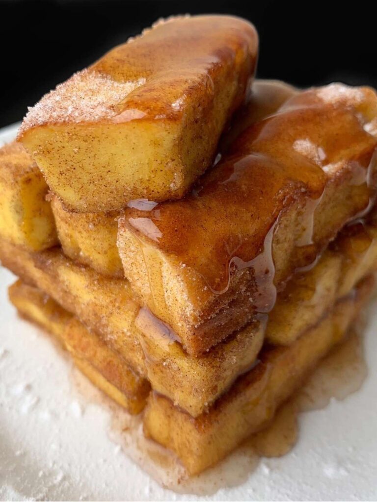 stack of keto french toast sticks