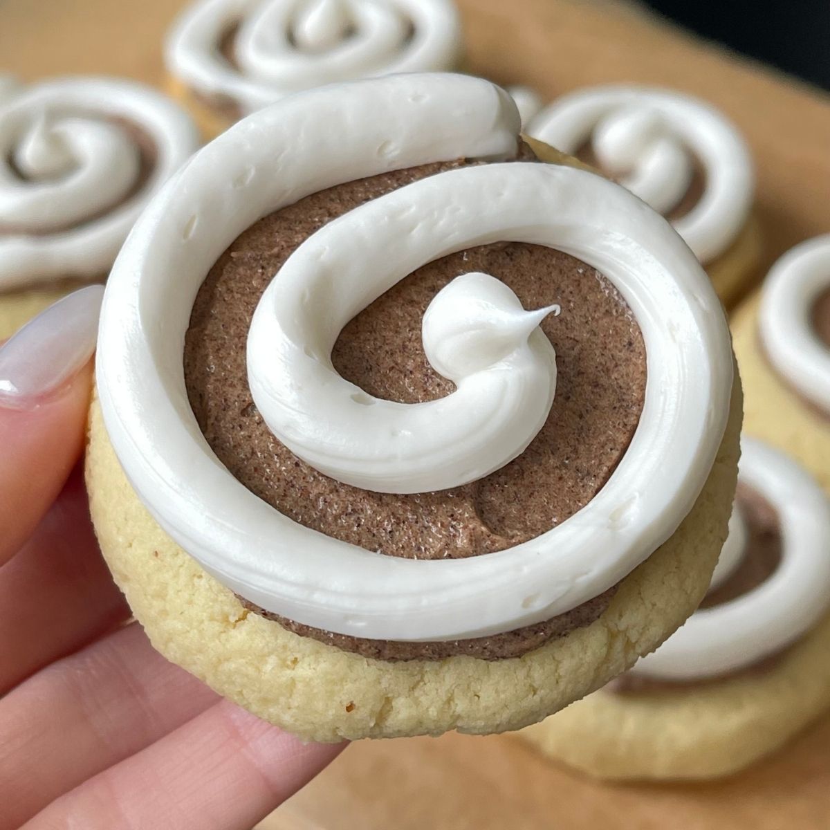 Keto Crumbl Cinnamon Swirl Cookies