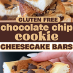 gluten free chocolate chip cheesecake bars