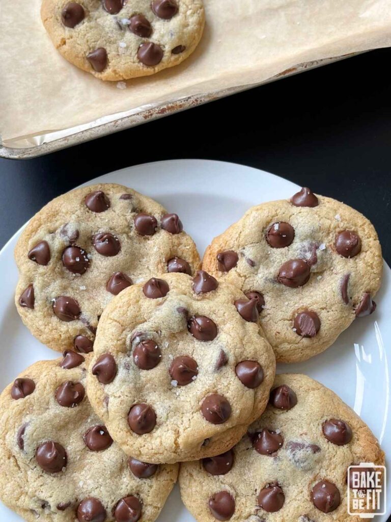 gluten free chocolate chip cookies on a plate