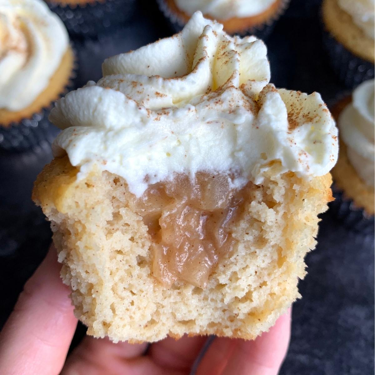 keto apple pie cupcakes