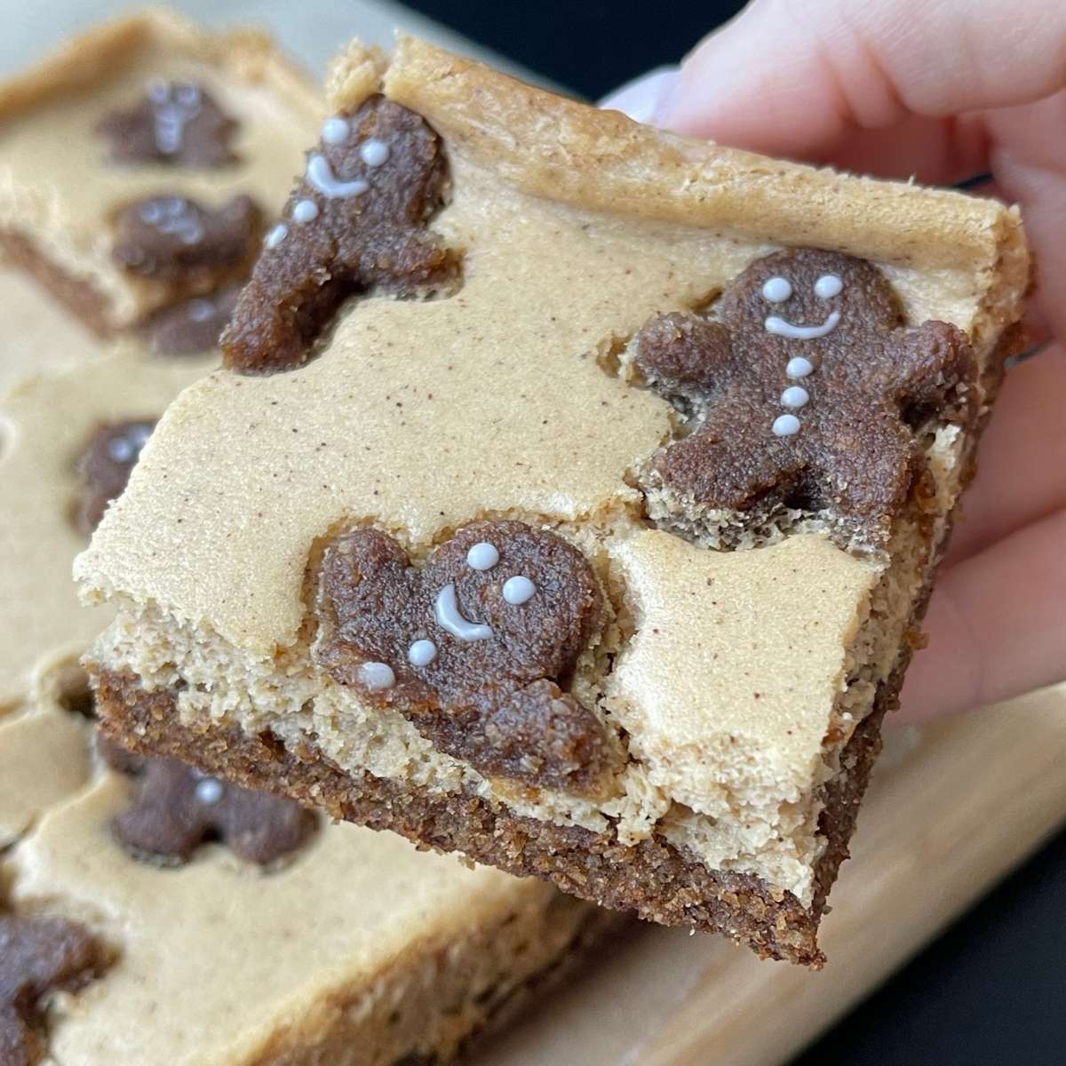 keto gingerbread cheesecake bars