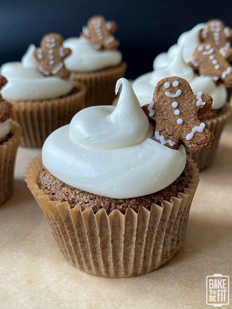keto gingerbread cupcakes