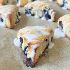 keto blueberry lemon scones
